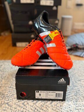 adidas ACE 15.1 FG/AG Leather (Solar Red/Black)